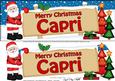 Xmas Capri Santa Signpost Large Dl Easicut Decoupage