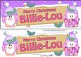 Xmas Billie Lou Penguins Signpost Large Dl Easicut Decoupage