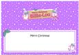 Xmas Billie Lou Penguins Signpost Large Dl Matching Insert