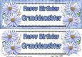 Large Dl Birthday Granddaughter Daisies Floral 3D Decoupage