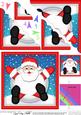 Xmas Oops Santa Snowball Scallop Corner Topper