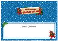 Xmas Mother in Law Robin Signpost Large Dl Insert