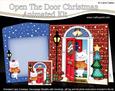 3D Xmas Cat's Pudding Animated Moveable Open Door Card Kit