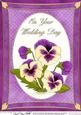 A4 Pansy - Wedding Day