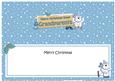Xmas Great Grandparents Polar Bear Signpost Lge Dl Insert