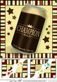8 x 8 Fab Feller Beer Can Scalloped Corner Topper