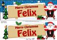 Xmas Felix Santa Signpost Large Dl Easicut Decoupage
