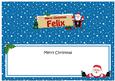 Xmas Felix Santa Signpost Large Dl Matching Insert
