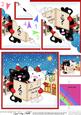 Singing Cats Merry Carollers Scallop Corner
