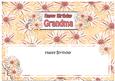 Birthday Grandma Daisies Floral Large Dl Matching Insert