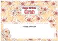 Birthday Gran Daisies Floral Large Dl Matching Insert