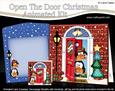 3D Xmas Penguin's Turkey Animated Moveable Open Door Card