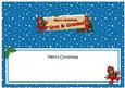 Xmas Gran & Grandad Robin Signpost Large Dl Insert
