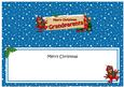 Xmas Grandparents Robin Signpost Large Dl Insert