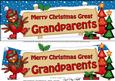 Xmas Great Grandparents Robin Signpost Lge Dl Decoupage