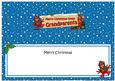 Xmas Great Grandparents Robin Signpost Large Dl Insert