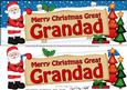 Xmas Great Grandad Santa Signpost Lge Dl Easicut Decoupage