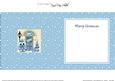 Owl's Present Christmas Door Matching Square Insert
