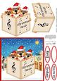 Carol Singing Meerkats Merry Carollers 3D Decoupage
