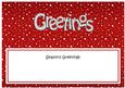 Xmas Season's Greetings Matching Large Dl Insert