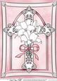 A4 Cross with Lillies