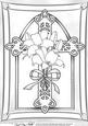 A4 Cross with Lillies