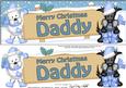 Xmas Daddy Dogs Signpost Large Dl Easicut 3D Decoupage