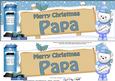 Christmas Papa Teddy Signpost Lge Dl Easicut Decoupage