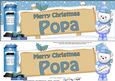 Christmas Popa Teddy Signpost Lge Dl Easicut Decoupage