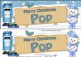 Christmas Pop Teddy Signpost Lge Dl Easicut Decoupage