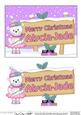 Xmas Alycia-jade Teddy Tess Signpost 5x7 Easicut Decoupage