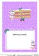Xmas Alycia-jade Teddy Tess Signpost 5x7 Matching Insert