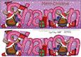 Merry Christmas Sharon Rudolph Large Dl & 3D Decoupage