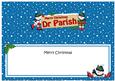Xmas Dr Parish Snowmen Signpost Large Dl Matching Insert