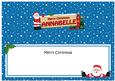Xmas Annabelle Santa Signpost Large Dl Matching Insert