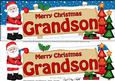 Xmas Grandson Santa Signpost Lge Dl Easicut Decoupage