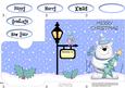Christmas Ben Polar Bear's Xmas Tree Lottery Wallet Card