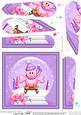 Xmas Sledging Little Birdie Snowglobe Fan Pyramage Topper