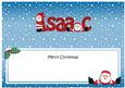 Merry Christmas Isaac Santa Matching Large Dl Insert