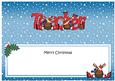Christmas Teacher Rudolph Matching Large Dl Insert