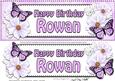 Large Dl Birthday Rowan Floral Butterflies 3D Decoupage