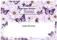 Birthday Rowan Floral Butterflies Large Dl Matching Inser