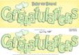 Large Dl Baby on Board Congratulations 3D Decoupage