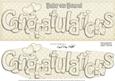 Large Dl Baby on Board Congratulations 3D Decoupage