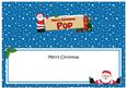Christmas Pop Santa Signpost Large Dl Matching Insert