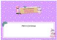 Christmas Mom Teddy Signpost Large Dl Matching Insert