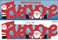 Merry Christmas Everyone Santa Large Dl & 3D Decoupage