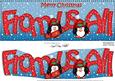 Christmas from Us All Penguins Large Dl & 3D Decoupage