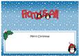 Christmas from Us All Penguins Matching Large Dl Insert