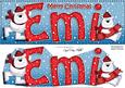 Merry Christmas Emi Polar Bears Large Dl & 3D Decoupage